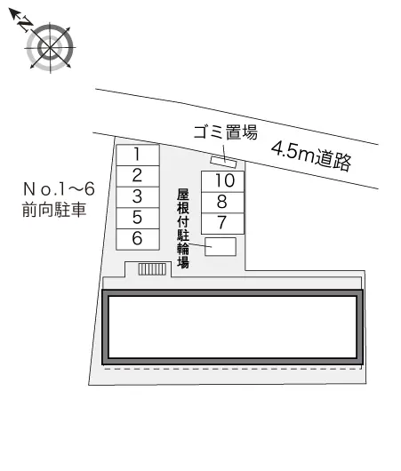 ★手数料０円★交野市郡津４丁目 月極駐車場